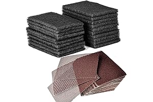 CUSINIUM 20-Pack Griddle Cleaning Pads + 40-Pack Grill Protector Cover Screens -...