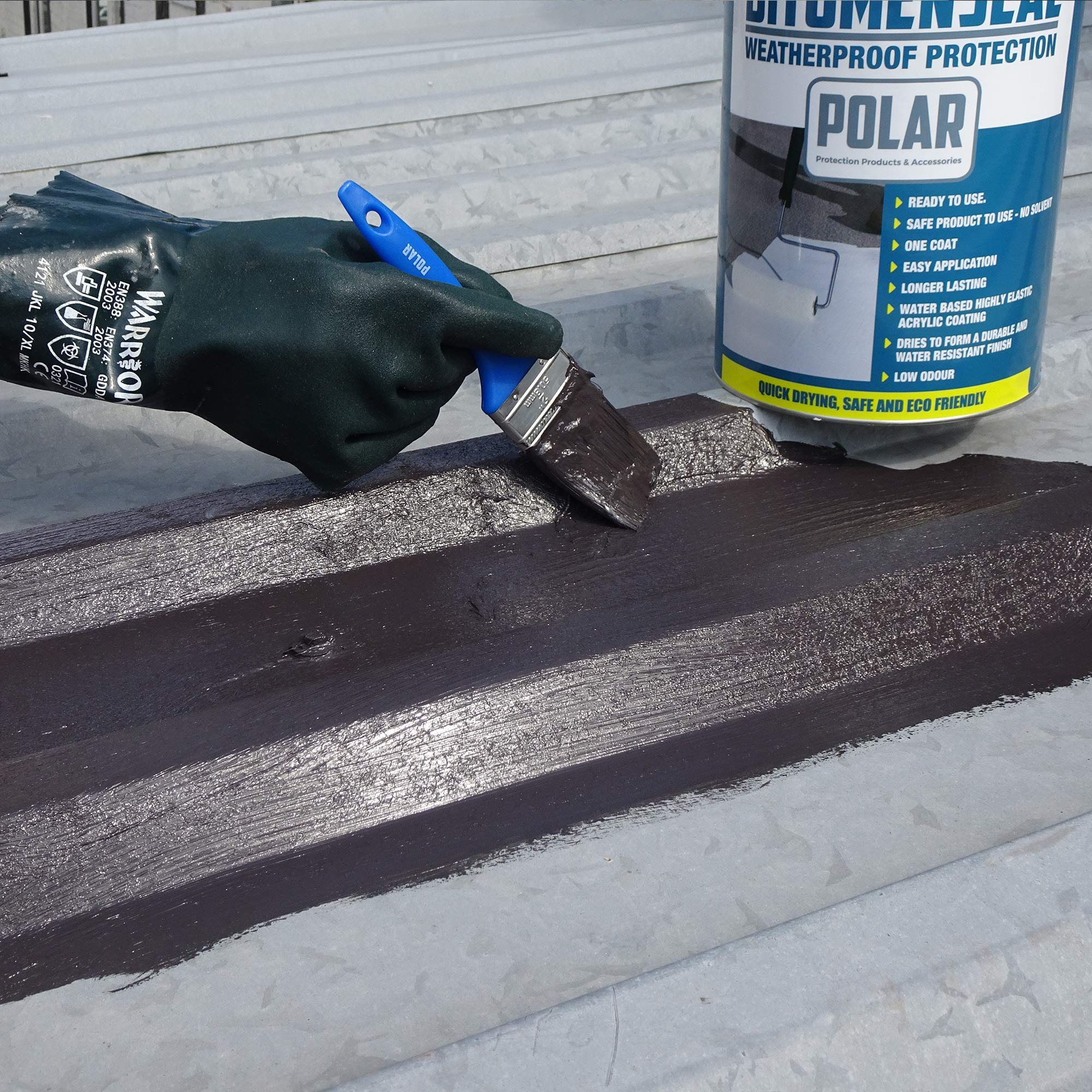 Polar Premium Black Waterproof Bitumen Paint Roof Sealant Coating for