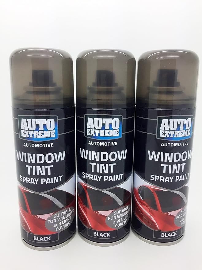 Pack of 3 Automotive Window Tint Spray Paint (200ml) BLACK Swan household ® Amazon.co.uk