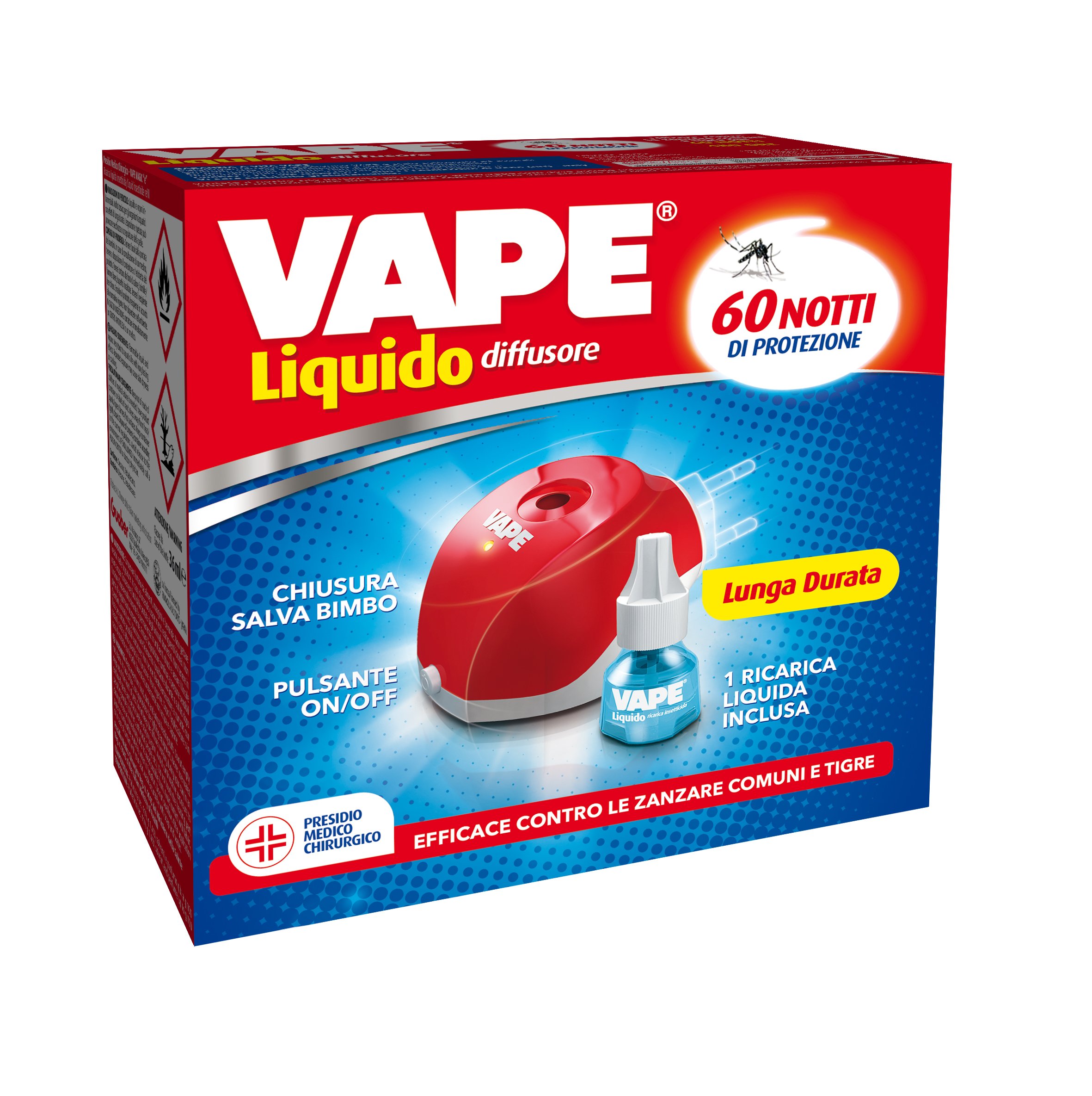 vape liquido 60 notti VAPE Elettroemanatore Spina + Ricarica Liquida 60 Notti main image 1