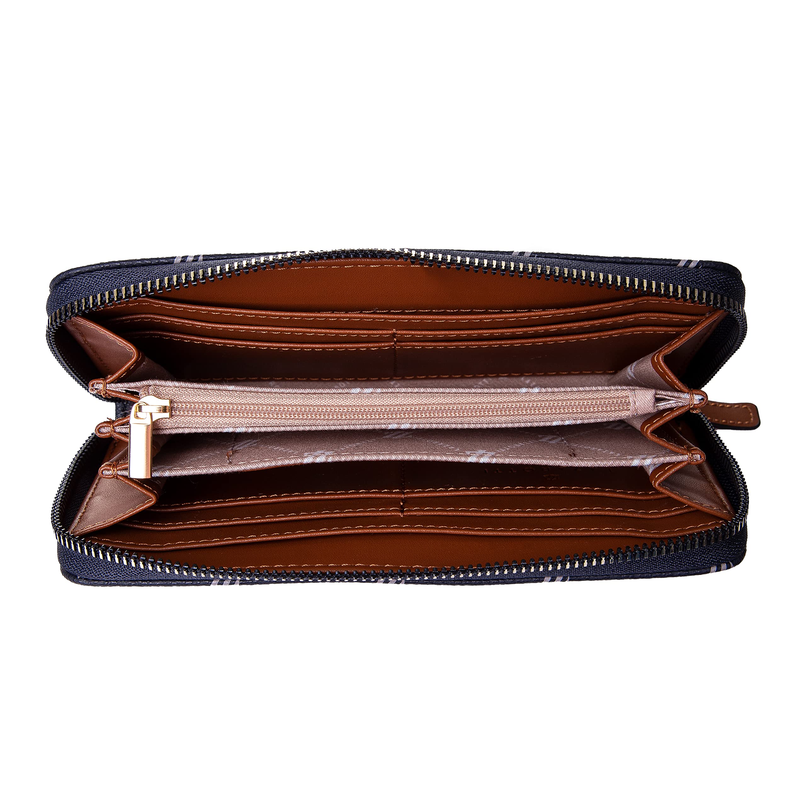 Lazarotti Palermo Geldbörse Damen | Geldbeutel mit Reißverschluss | großes Portemonnaie 19,5 cm