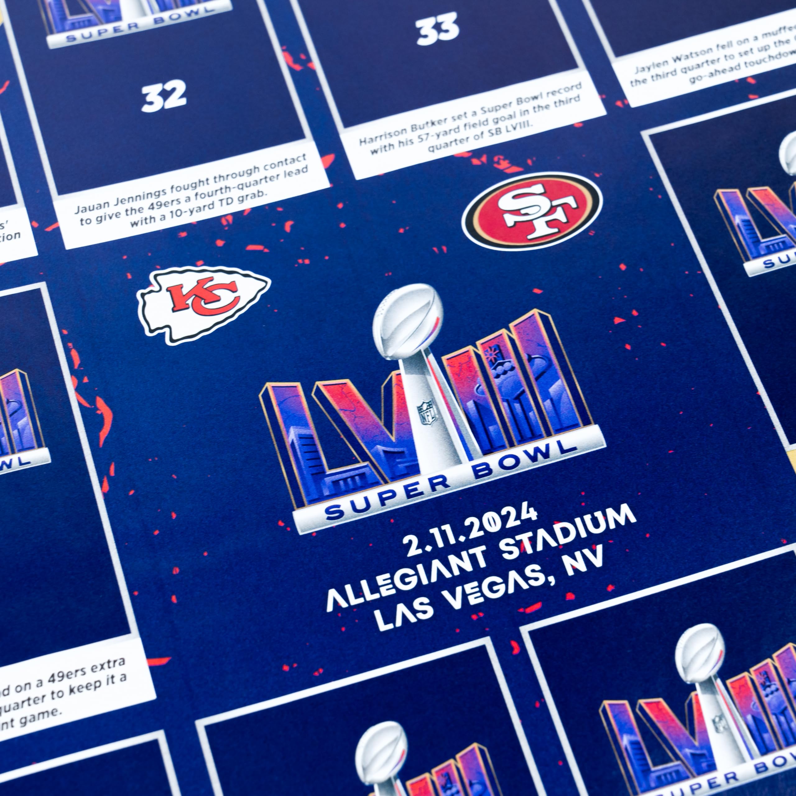 Panini 2024 NFL Sticker & Card Collection Display (50 Tütchen)
