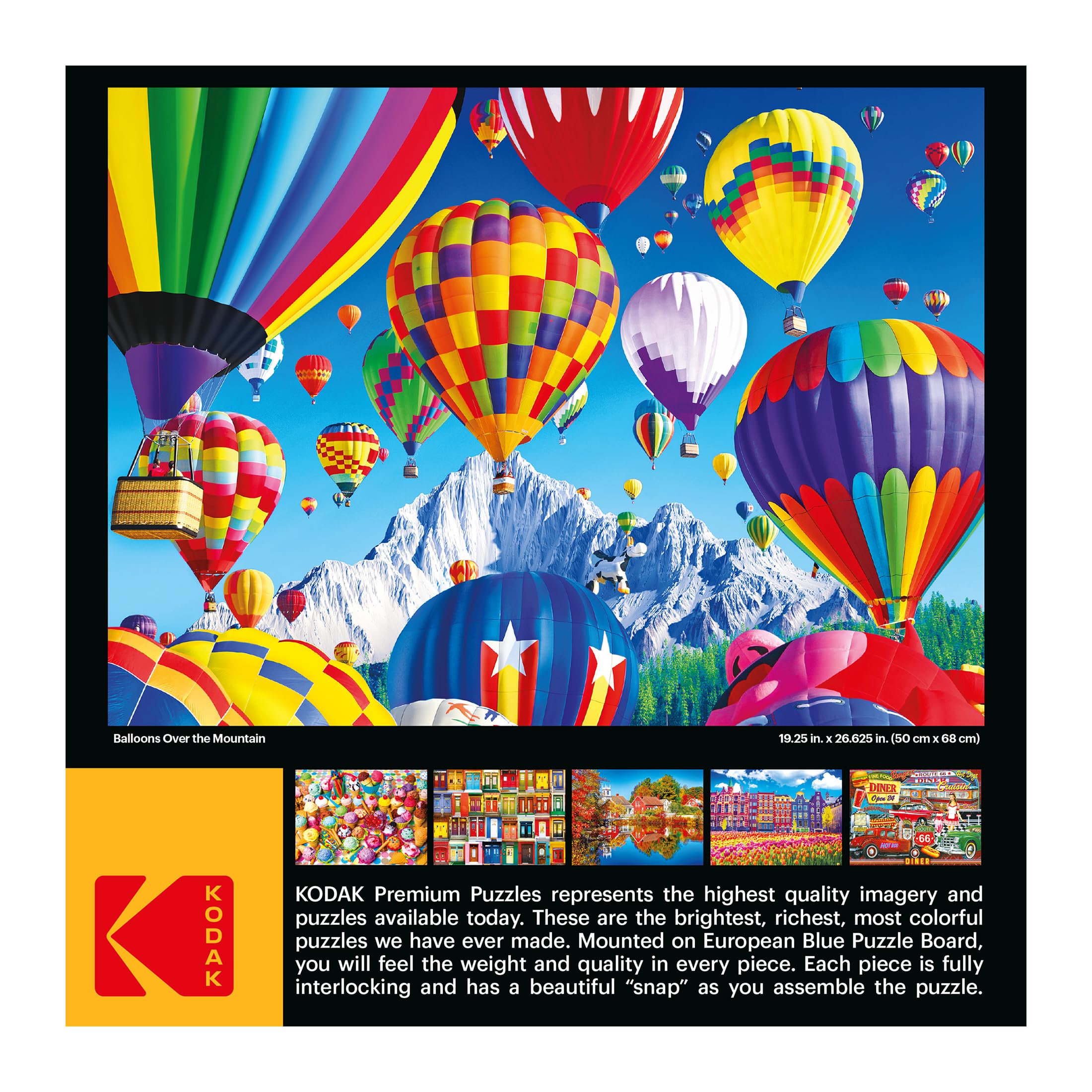 Amazon.com: RoseArt - Kodak Premium - Balloons Over a Mountain