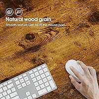 Vista 6 de ivinta Escritorio para computadora, escritorio industrial para oficina en casa con marco de metal, estación de trabajo de 40 pulgadas para espacios