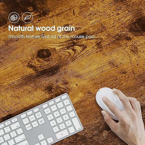 Miniatura 6 de ivinta YBR39 - Escritorio pequeño para computadora, escritorio industrial para computadora en casa, mesa de PC de estilo simple, escritorio