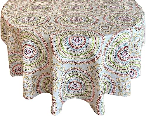 Newbridge - Manteles de tela resistentes a la suciedad para interiores y exteriores con estampado contemporáneo