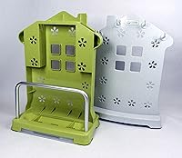 Vista 3 de Uniware Organizador de cubiertos de aluminio y ABS de alta calidad (blanco hueso)