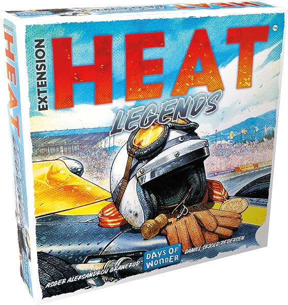 Asmodee - Heat - Extension : Legends - Days of Wonder - Extension Jeu de Course - Pilotes automatisés - Jeu initié - dès 10 Ans - 1 à 6 Joueurs - 30 à 60 Min - Version Française - 1