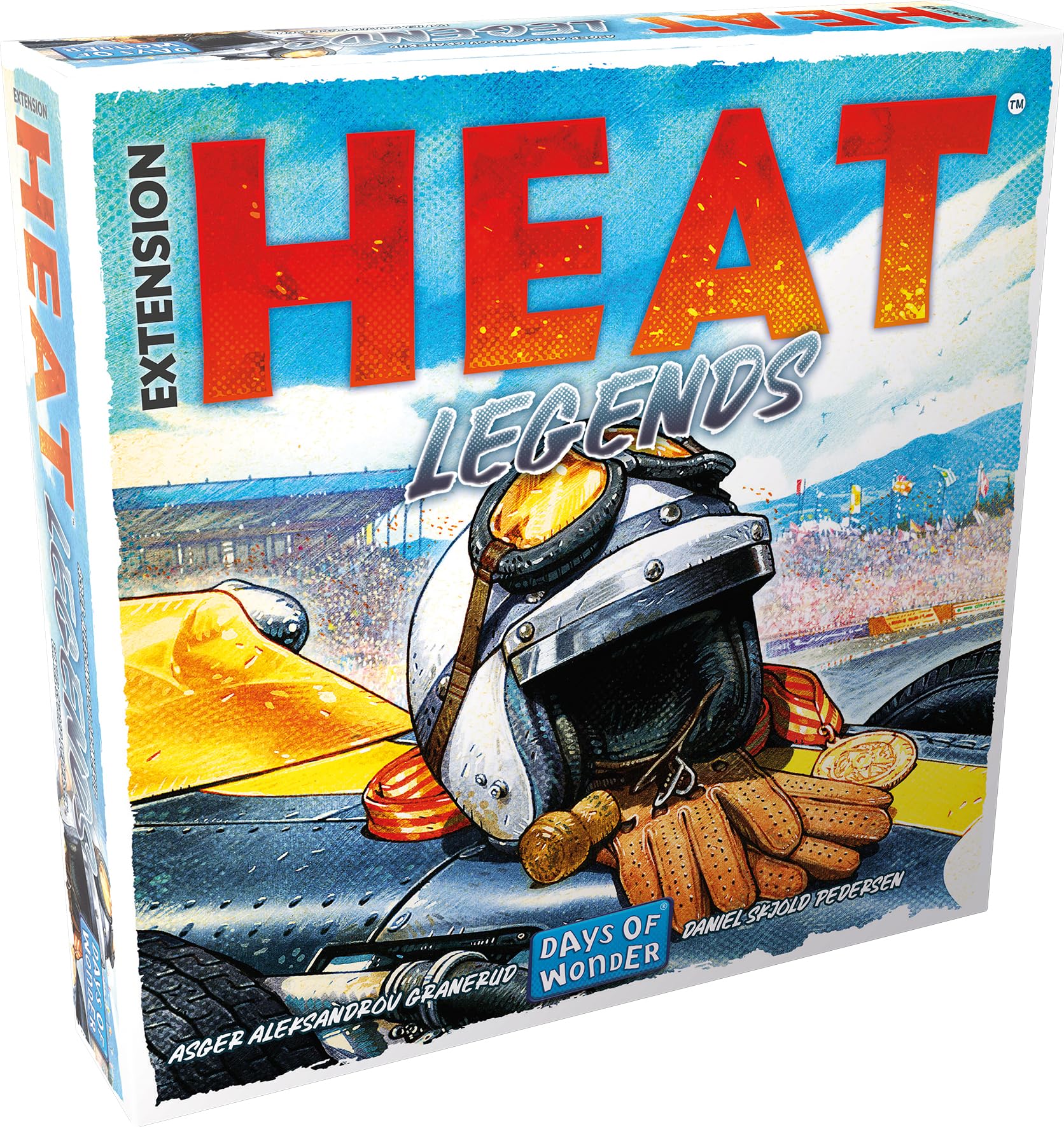 Asmodee - Heat - Expansion: Legends - Days of Wonder - Racing Game Extension - Automated Drivers - Initiated Game - from 10 Years - 1 to 6 Players - 30 to 60 Min - French Version