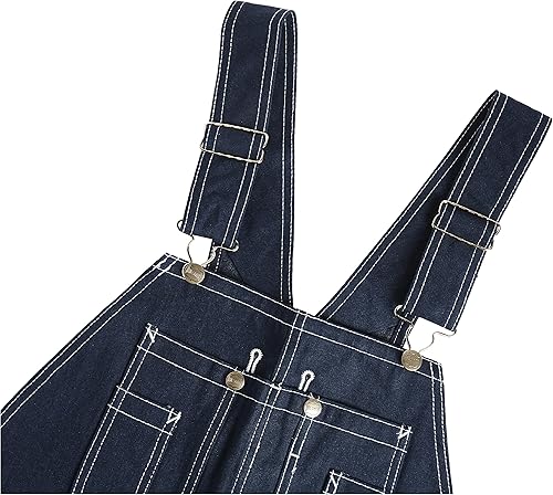 Miniatura 3 de Walls - Overol de mezclilla lavado a la piedra para hombre, Mezclilla rígida