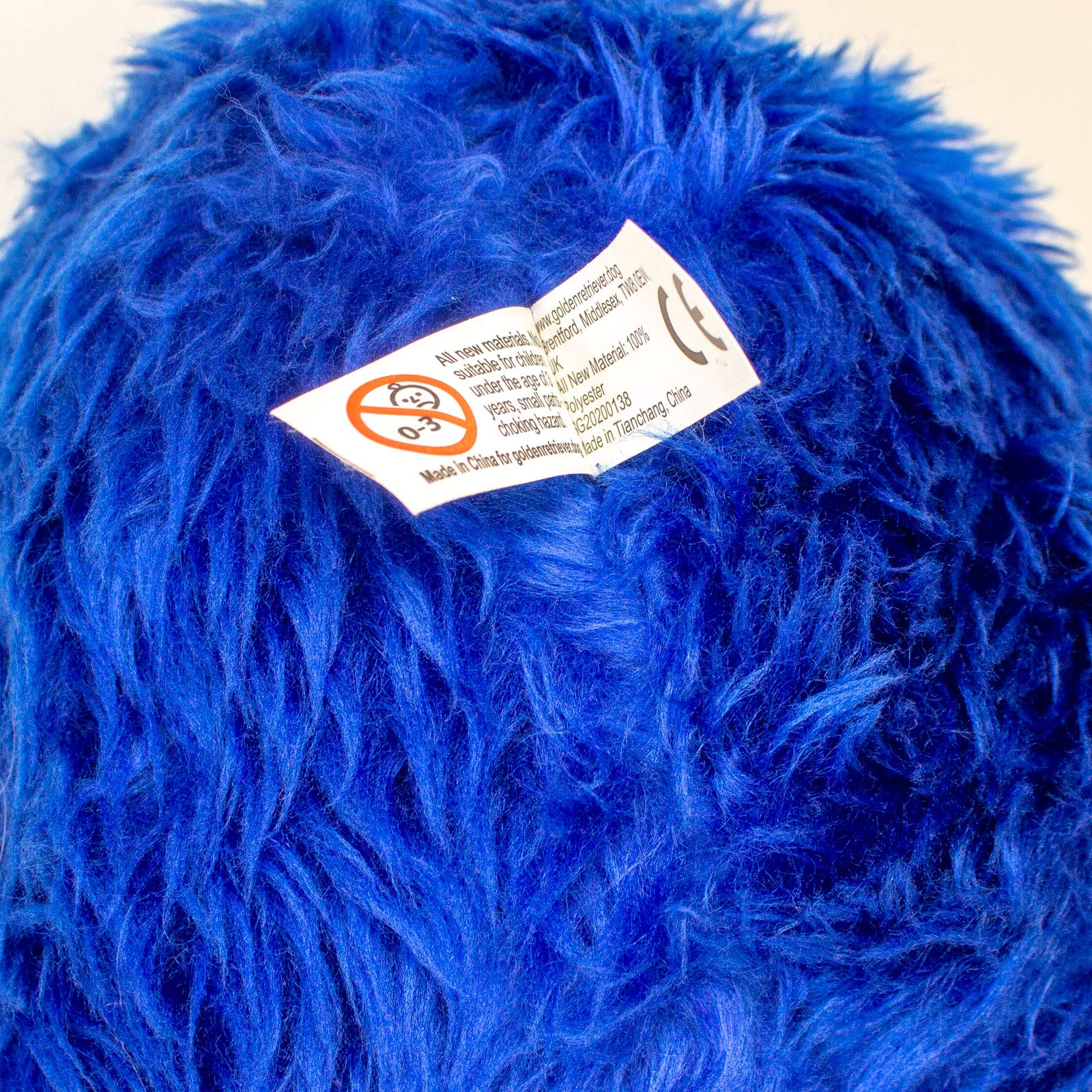 Big Red Egg Large Blue Soft Fluffy Dog Chew Ball For Golden Retriever - Image 3