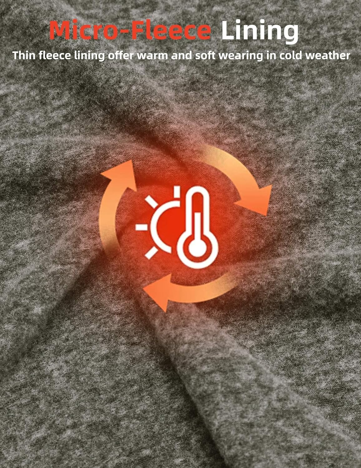 COOFANDY Men's Quarter Zip Pullover Long Sleeve Sweatshirt 1/4 Zip Golf Shirt Winter Fleece Lined Thermal Pullover - Image 3