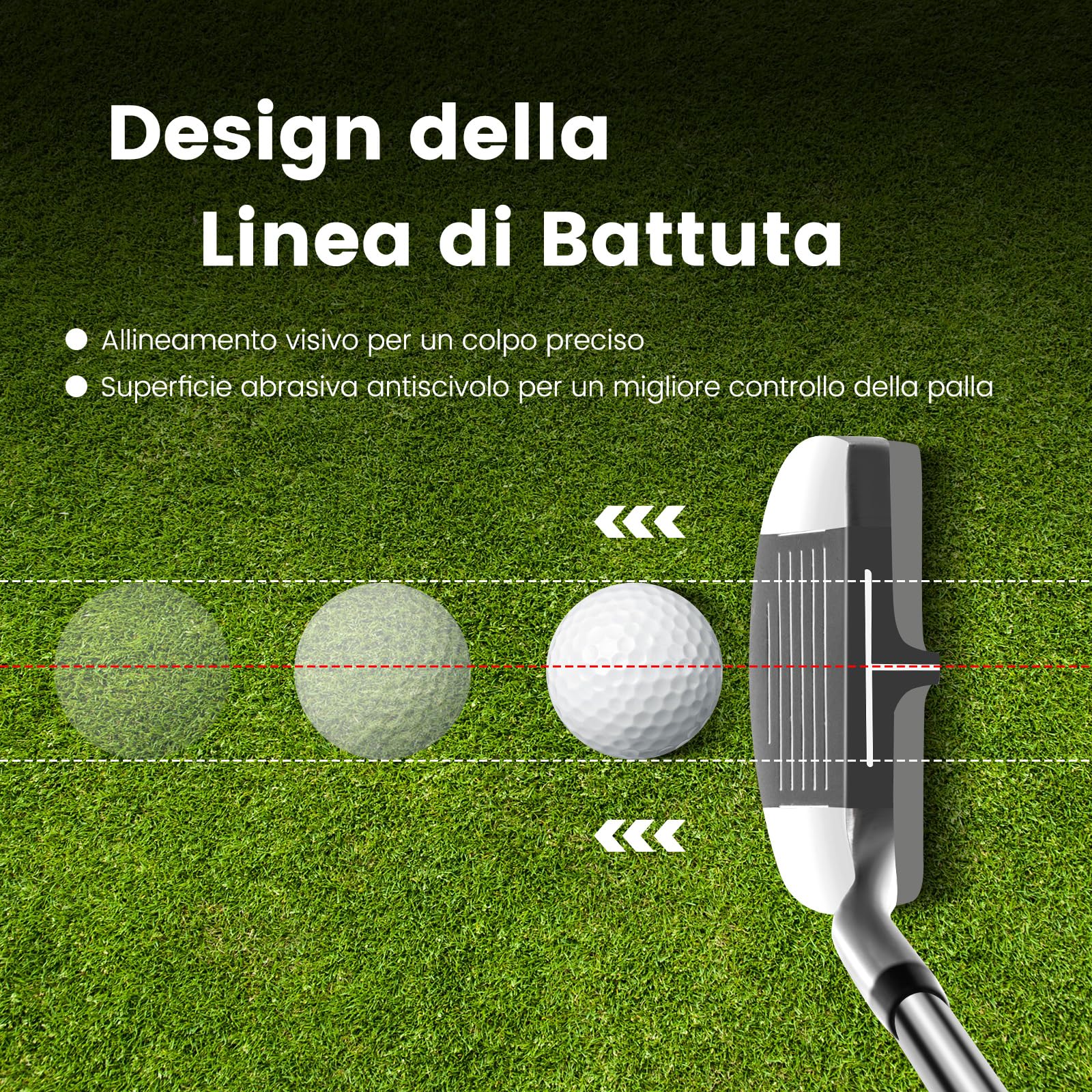 COSTWAY Chipper da Golf, Cuneo da Golf a 36 Gradi per Uomini e Donne per Ridurre il Colpo dal Gioco Corto, Destrorso