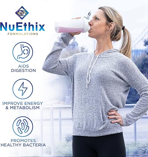 Miniatura 5 de NuEthix Formulations Gourmet Greens - Suplemento dietético en polvo con superalimentos y probióticos de frutas y verduras, bayas, 30 porciones