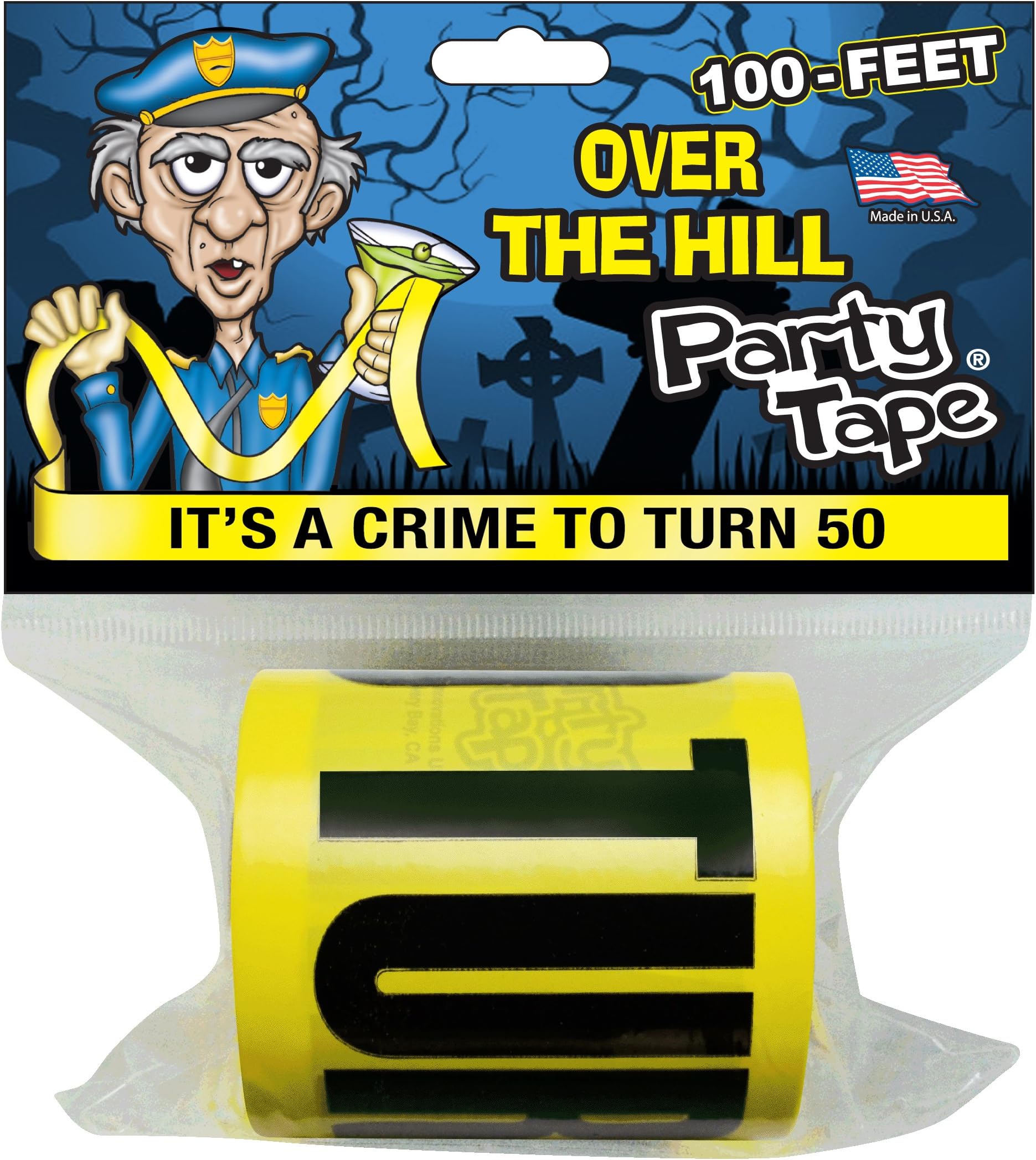 Forum Novelties Zombie Warning Tape – Black & Blue Caution Barricade Tape For Halloween