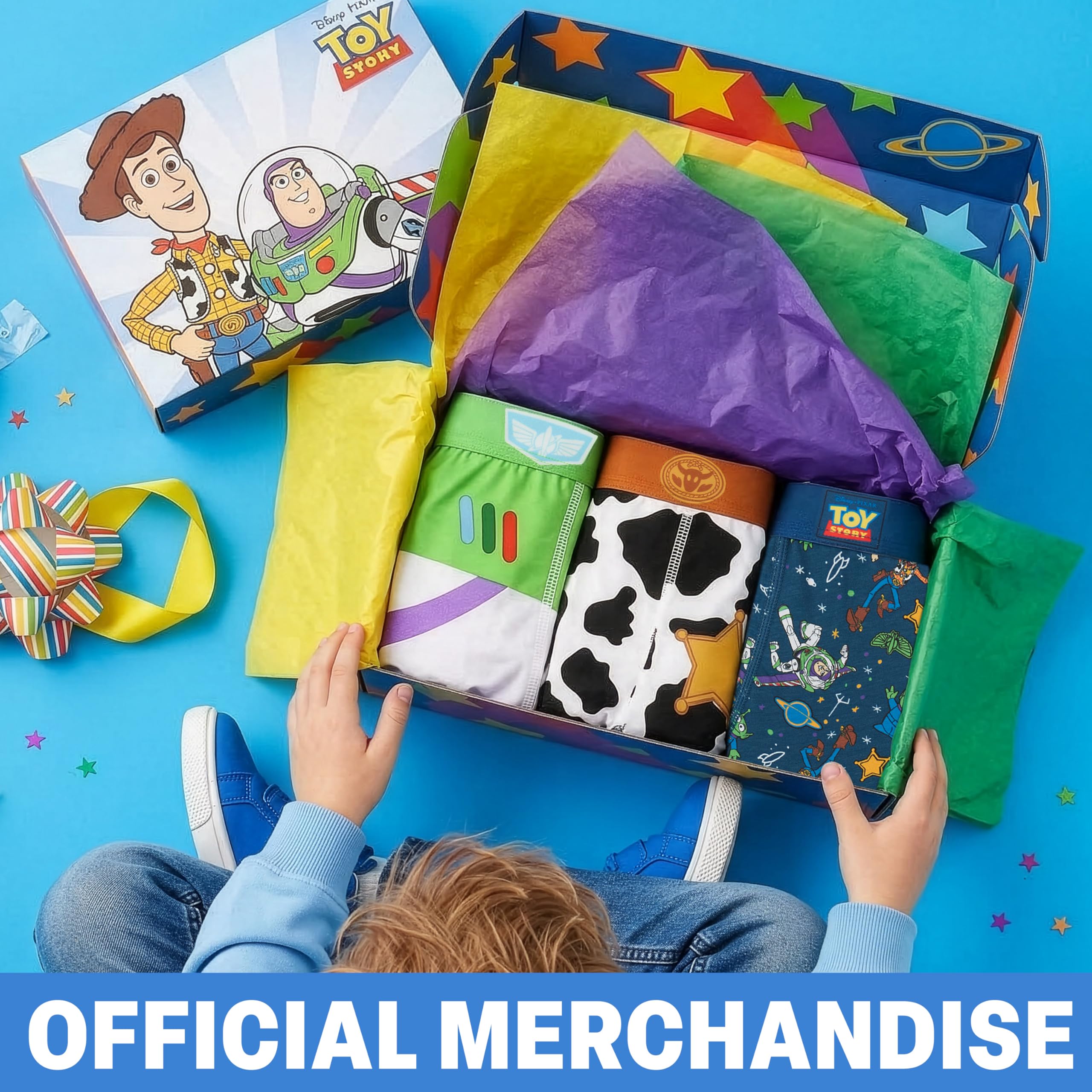 Get Trend Toy Story | Spidey Marvel | Cars Disney Bokserki chłopięce, 3 sztuki bokserek dziecięcych z elastyczną talią, bawełniana bielizna dziecięca