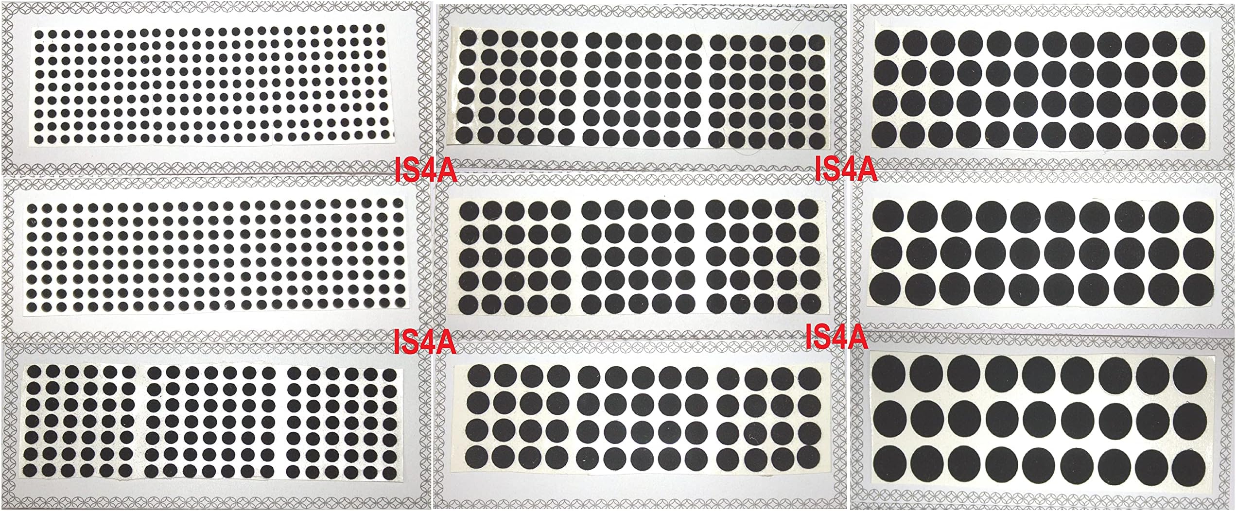 916 Velvet Dot Bindi Tattoo Stickers Set of 9 Cards Adhesive Body Jewelry Bindis Bridal face belly Jewels Forehead round bindi for women (Black)