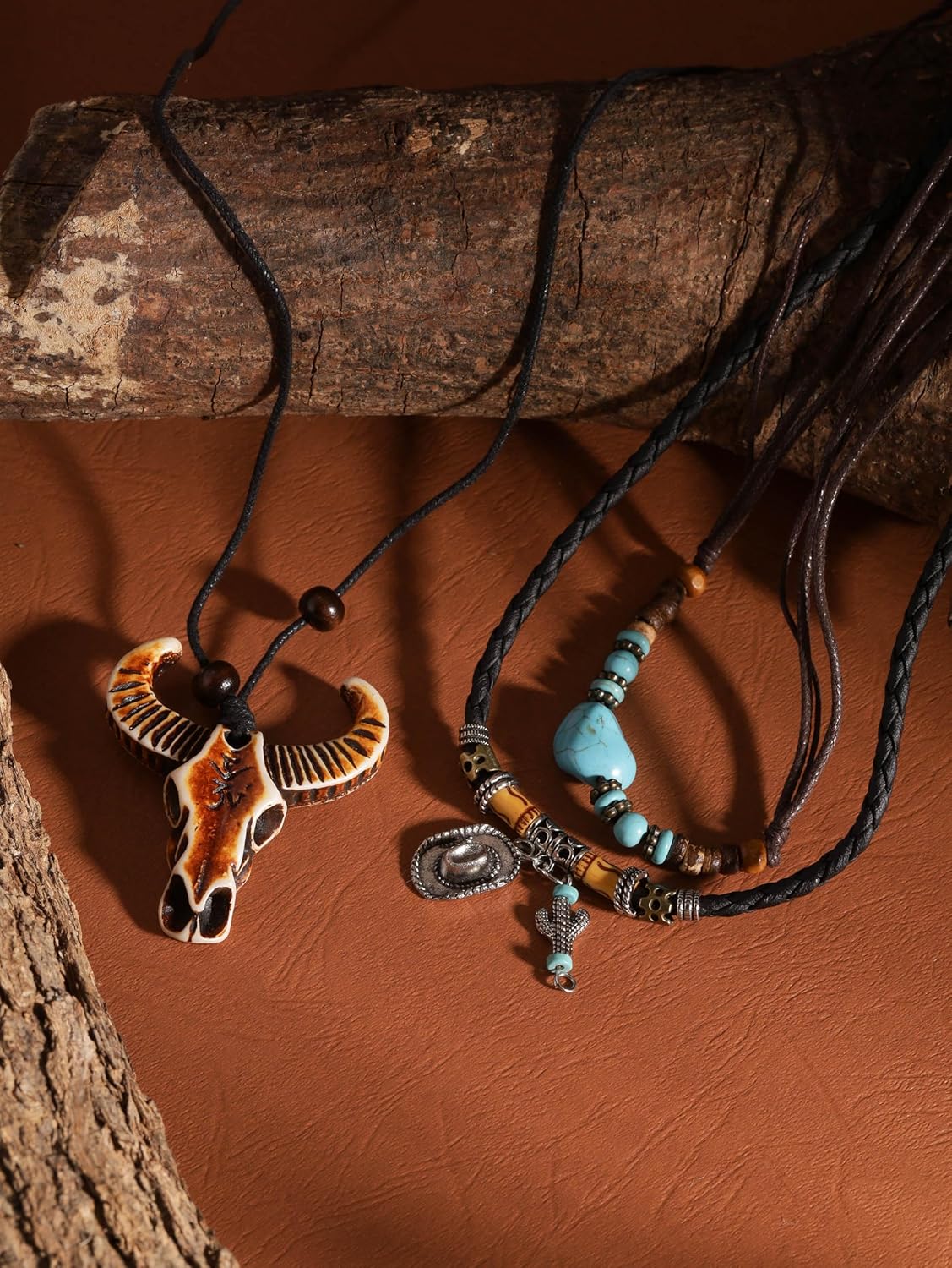 MINACHI Bohemian Retro Style Multi Layer Necklace, Green Crystal Sun and Floral Pendant, Ethnic Jewelry for Women - Image 8