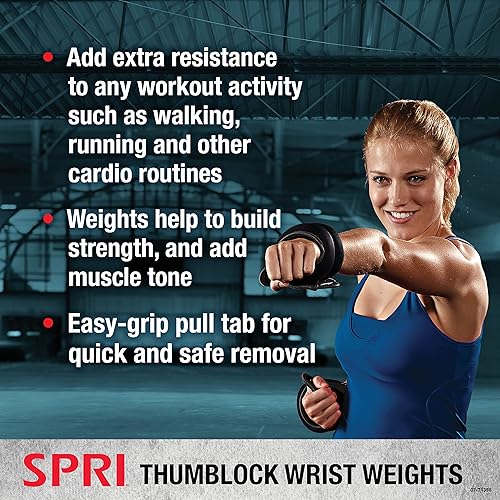 Miniatura 3 de Set de pesa SPRI para muñeca con agarre en el dedo gordo