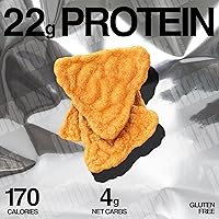 Vista 4 de Legendary Foods Chips de proteína con sabor a nacho con queso – Estilo tortilla estallada – 22 g de alto contenido en proteínas, 4 g