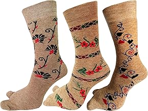 RC. ROYAL CLASS Women's Warm Terry Wool Thick Thumb Socks (Beige, Free Size) Pack of 3 Pairs