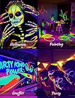 Vista 5 de L LOHAS LED Bombillas negras UV, luz negra UV A19 de 12 W, equivalente a 100 W, longitud de onda de nivel UVA de 385 a 400 nm, brilla