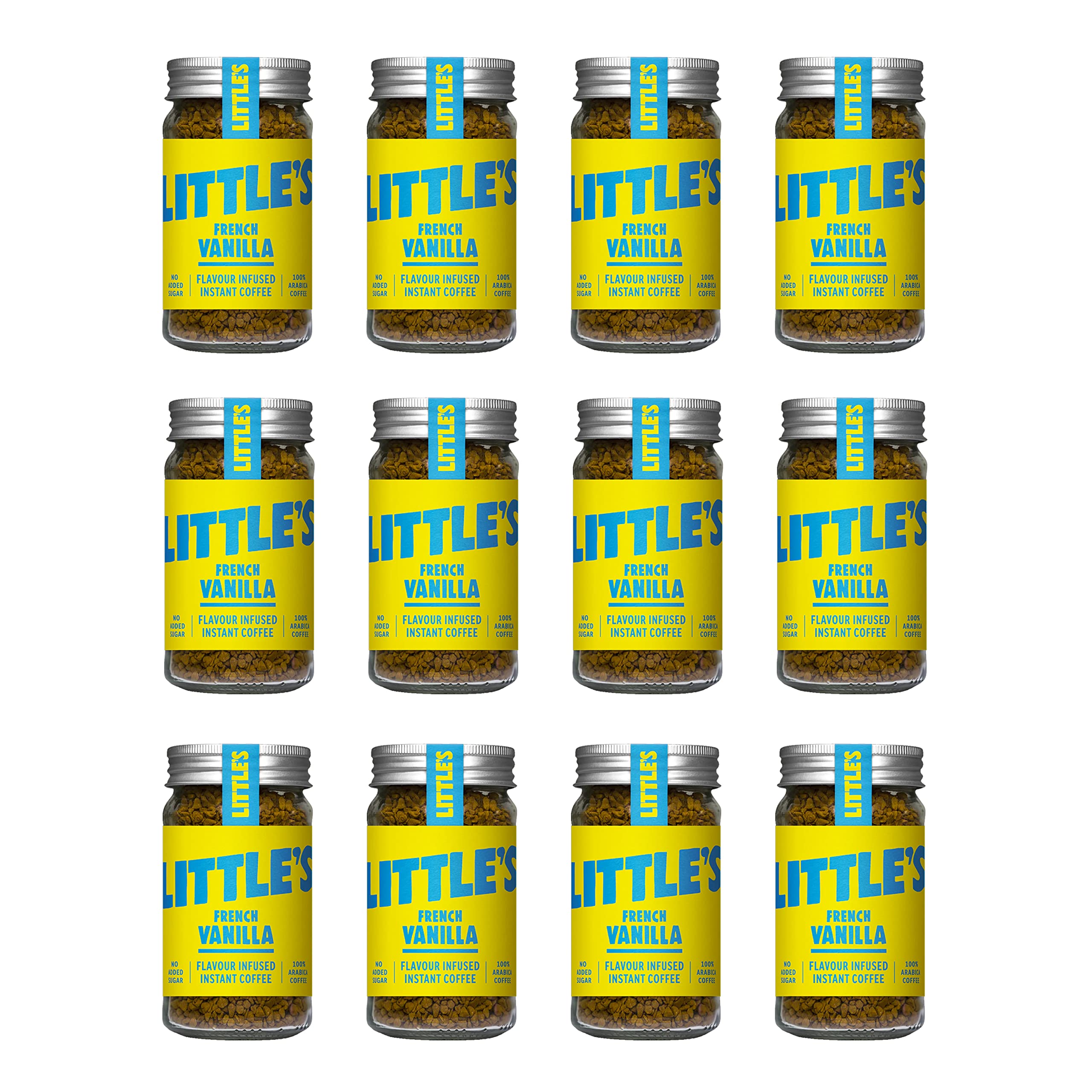 Little's Caffè istantaneo infuso alla vaniglia francese, 50 g, confezione da 12