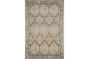 8'x11'6" LEA-05 Denim/Sand Area Rug by Magnolia Home by Joanna Gaines x Loloi