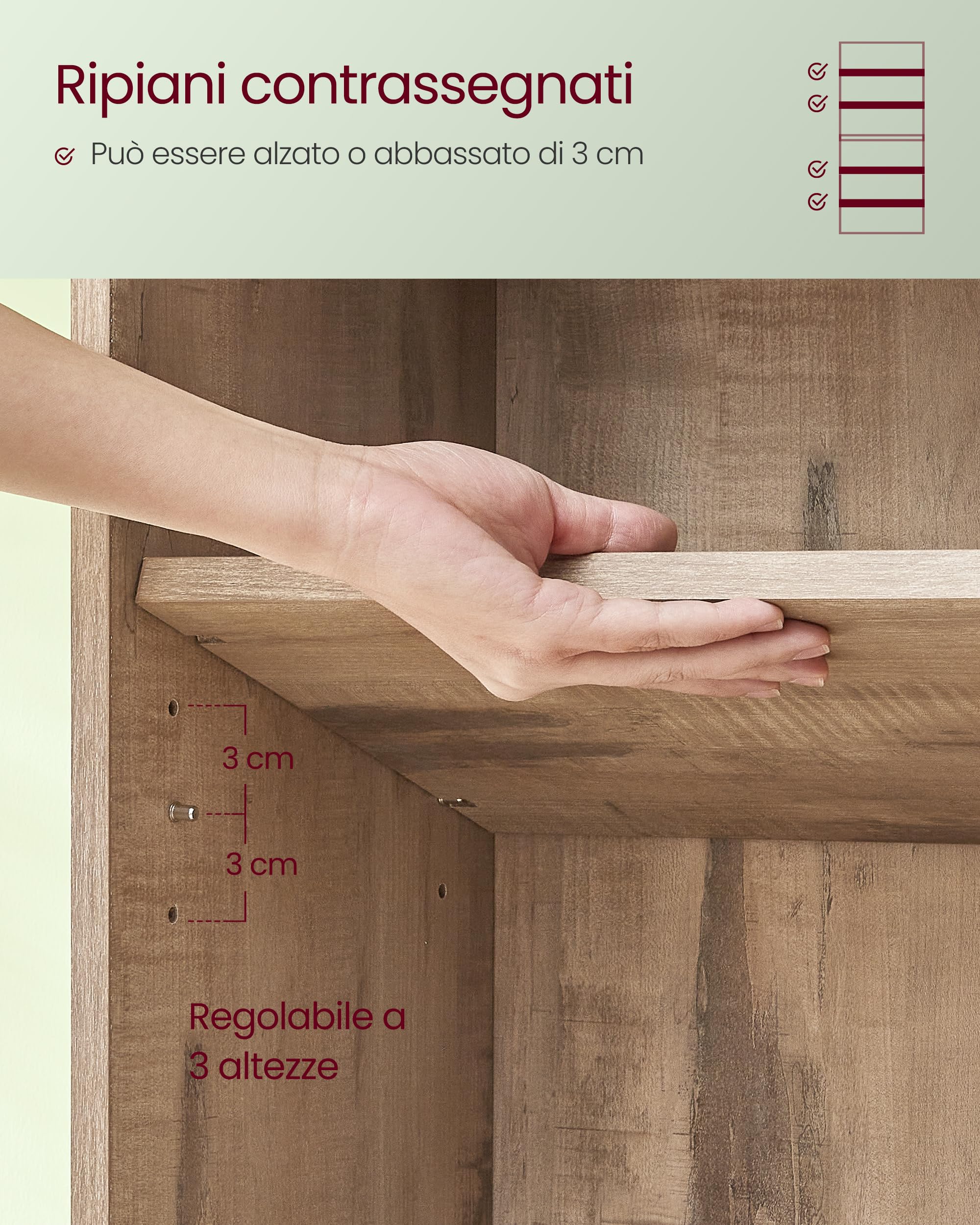 VASAGLE CUSTOS Collezione - Libreria Scaffale a 6 Ripiani, Portaoggetti, Organizzatore con Scomparti, Ripiani Aperti e Regolabili, per Soggiorno, Ufficio, Camera da Letto, Marrone Cammello LBC166T50