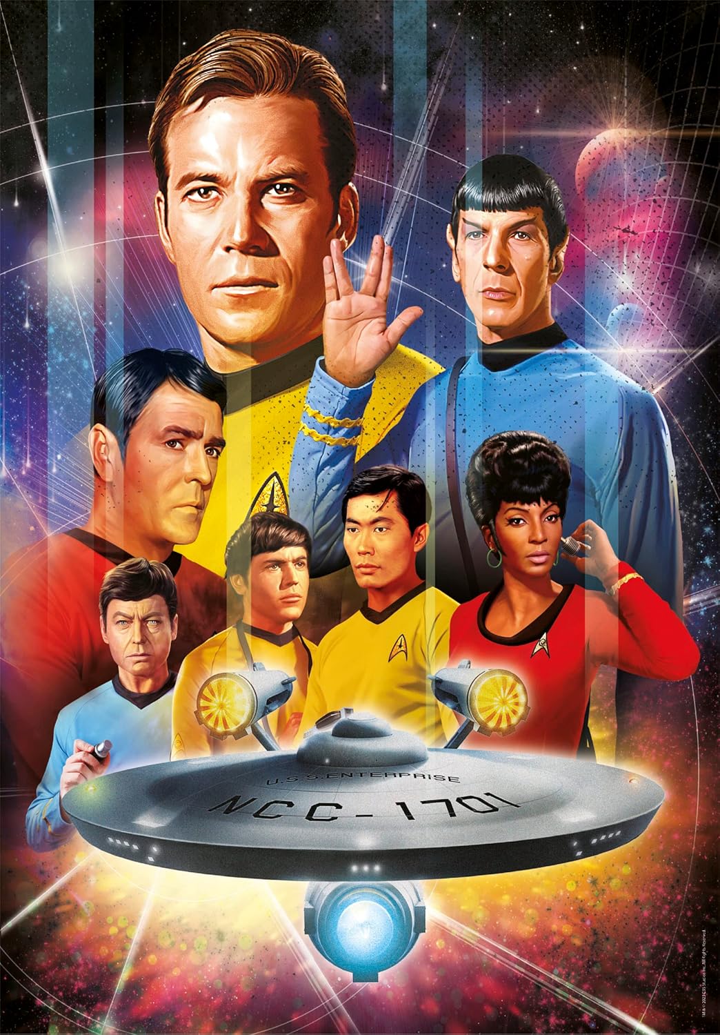 Clementoni - Star Trek - Cult Movie - Collection Puzzle of 500 Pieces - Patience and Thinking Game - Portrait Size - Net Image - 49 x 36 Cm - Ages 14+