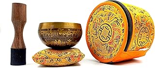 DivineCrafts Tibetan Singing Bowl for Mindfulness, Meditation and Healing Premium Quality RC002 0