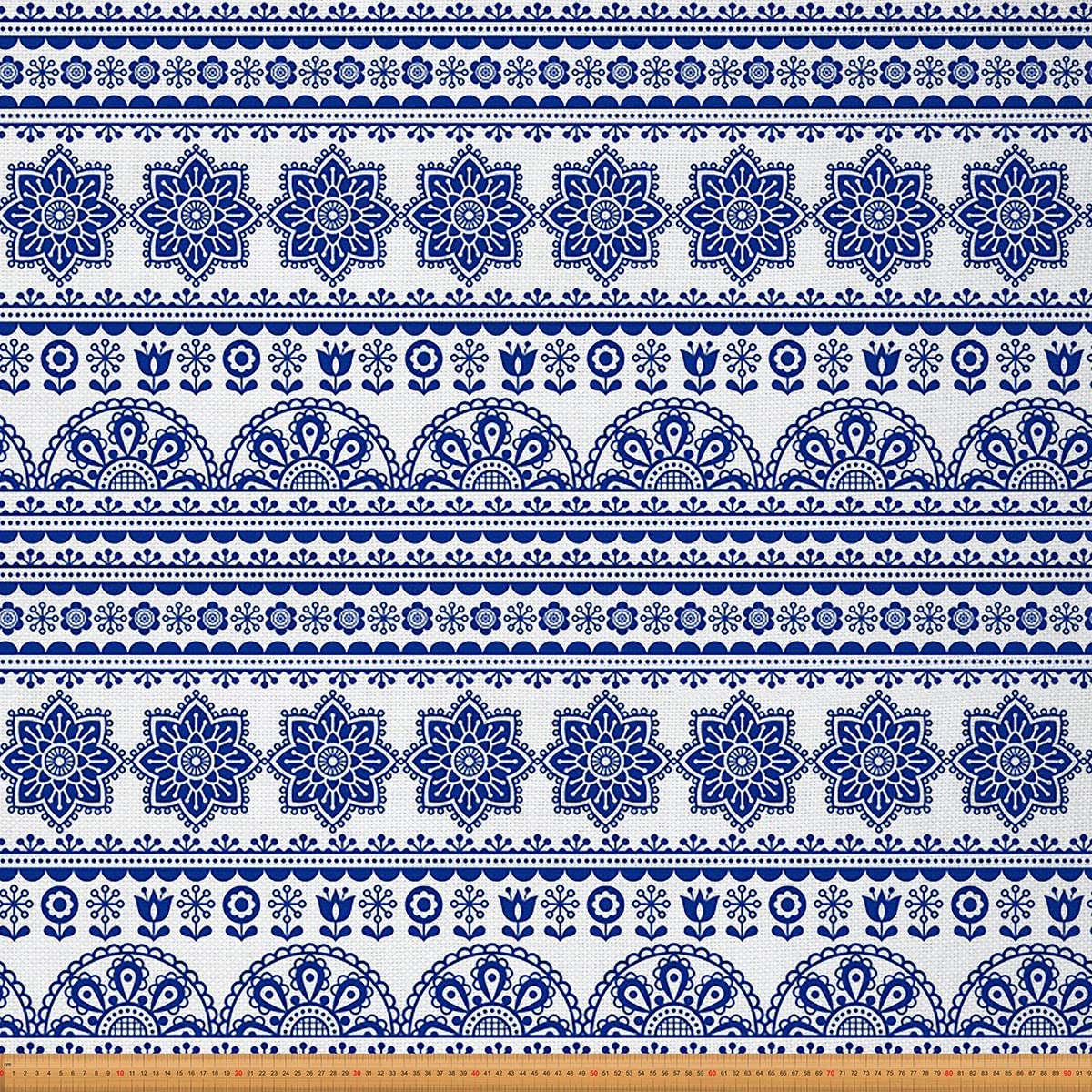 Tela de mandala bohemia para tapicería de The Yard, tela de tapicería de estilo bohemio para sillas, tela floral exótica para proyectos de bricolaje al aire libre y hogar, 5 yardas, (L460 x W150 cm)