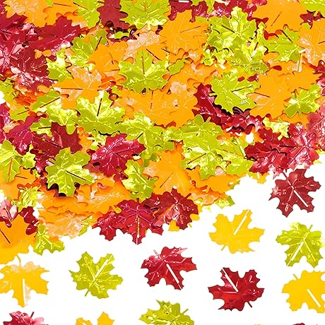 Fall Leaf Sequins Table Scatter for Thanksgiving
