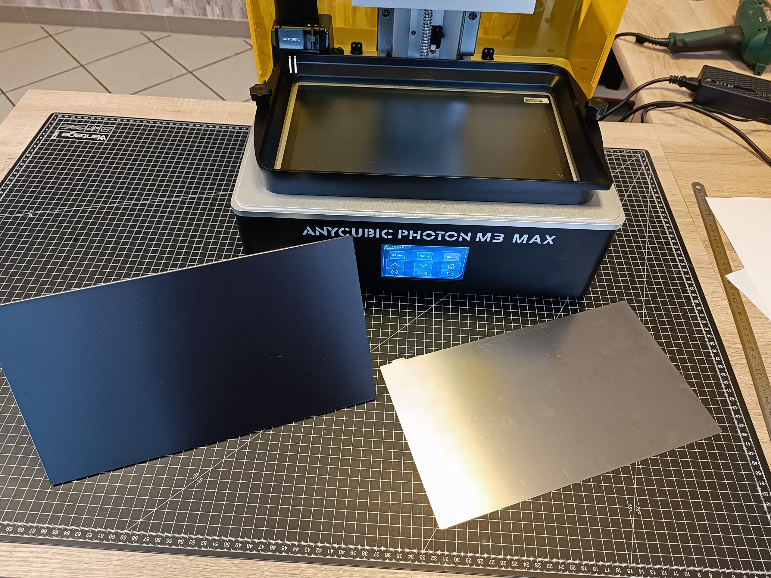 elastyczna magnetyczna płyta budowy ze stali sprężynowej & podstawa magnetyczna 3M dla Anycubic Photon M3 Max 308x174 - druk żywicowy 3D