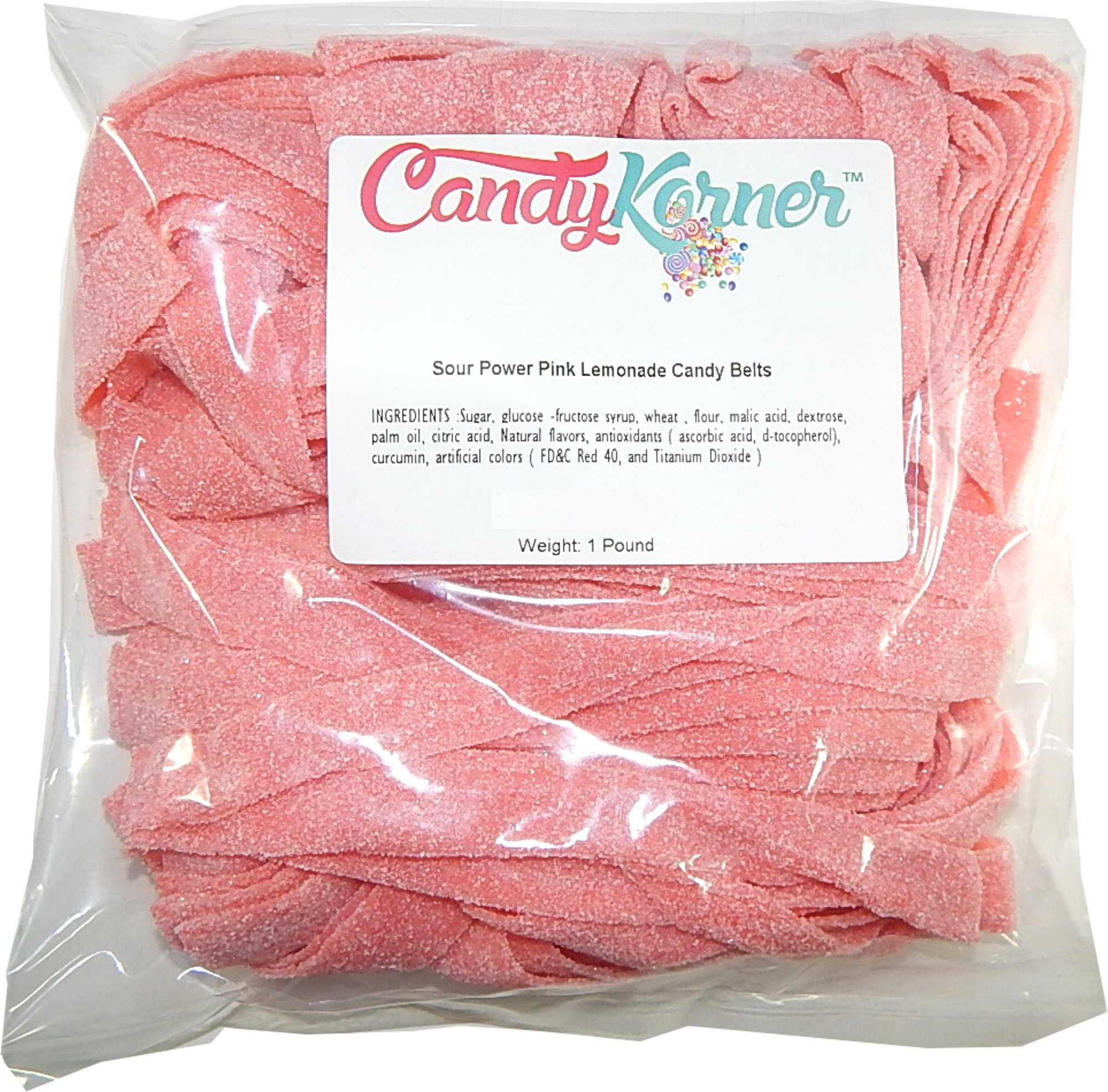 SourPower Sour Belts Pink Lemonade 1 Pound ( 16 OZ )