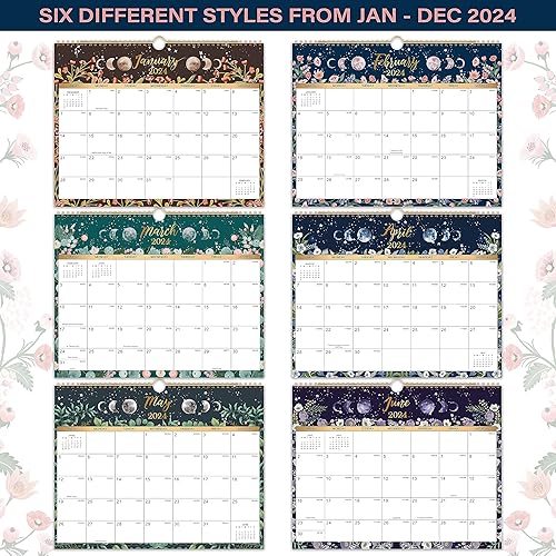 Miniatura 5 de Calendario 2024  Calendario de pared 2024, enero de 2024 a diciembre de 2024, 15 x 11.5 pulgadas, calendario mensual de pared 2024, encuadernación