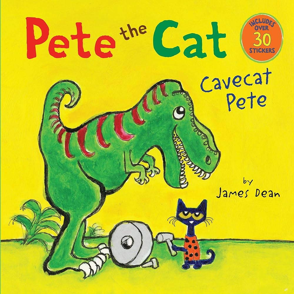 pete the cat ペッパピッグ　PeppaPig nonfiction Pete the Cat: Cavecat Pete: Includes Over 30 Stickers!: Dean