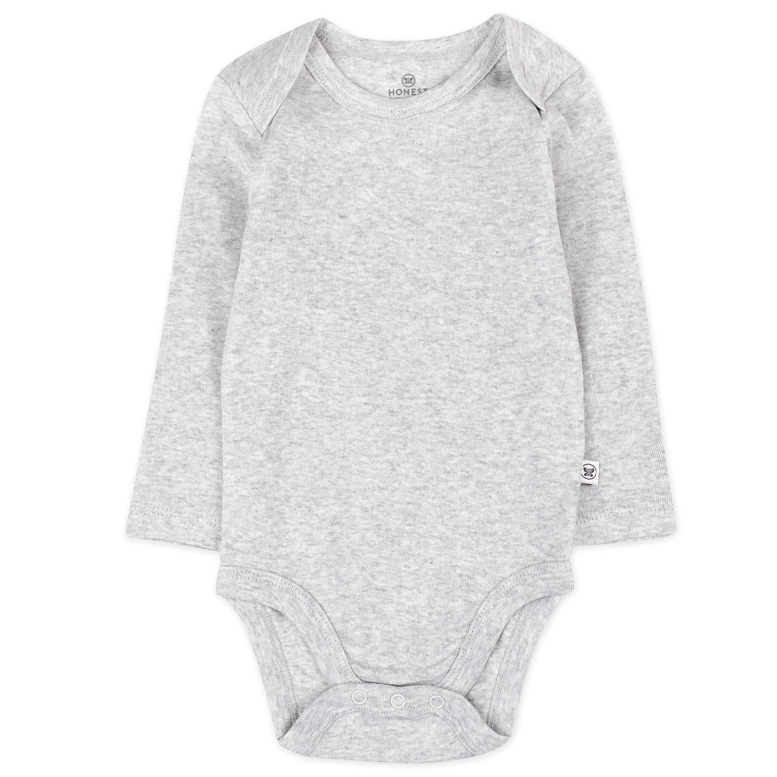 HonestBaby 5-pak body z długim rękawem 100% organiczna bawełna dla niemowląt chłopców, zestaw unisex koszulka dziecięca, zestaw 5 porannych górach, 6-9 miesięcy chłopiec, Zestaw 5 porannych gór, 6-9