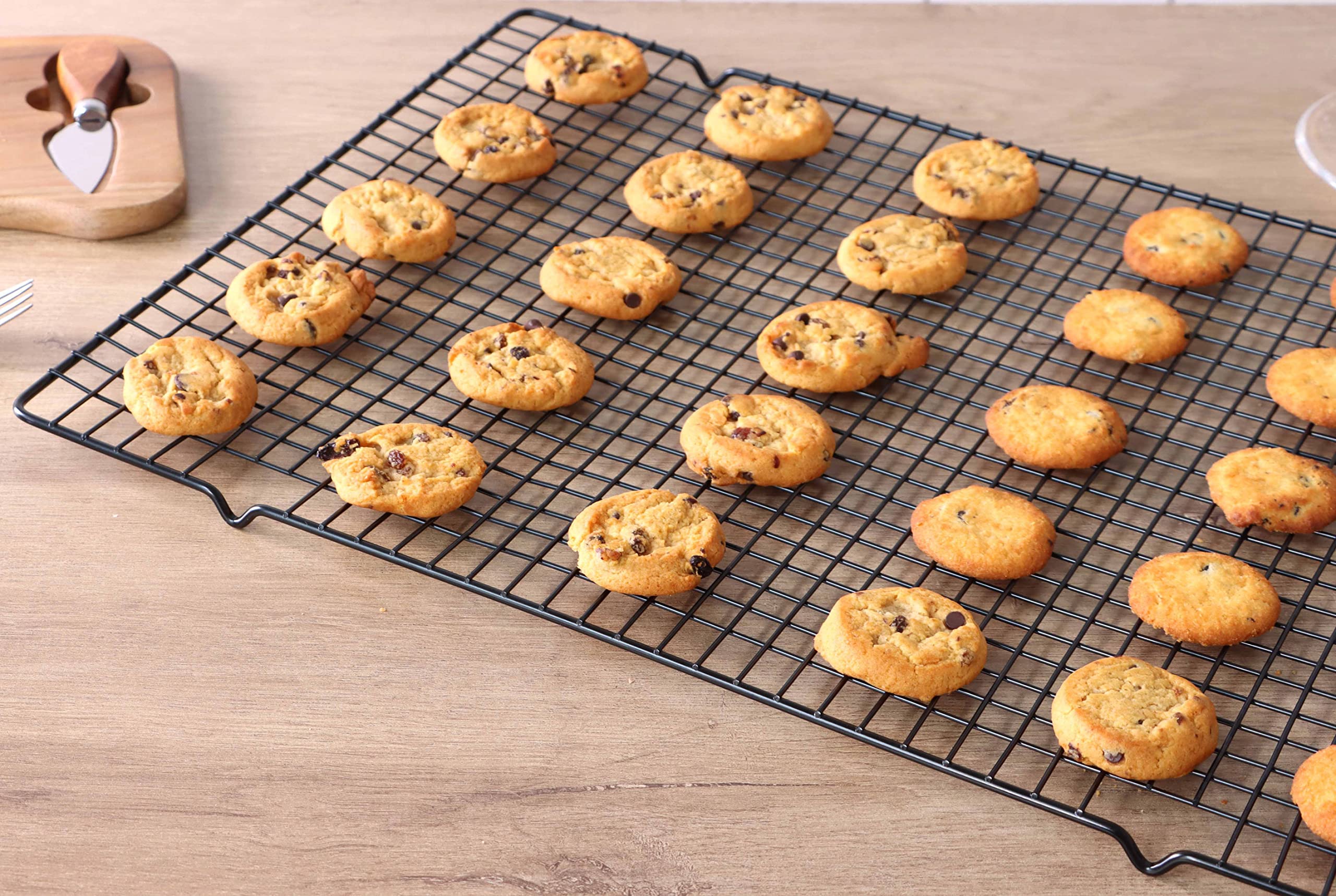 Buckingham Cake Cooling Rack Large Pack of Two Perfect for Cakes Cookies & Pastries Heavy-Duty Wire Construction for Maximum Airflow & Fast Cooling
