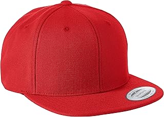 Flexfit Classic Snapback Cap, Classic Snapback Cap with Straight Peak