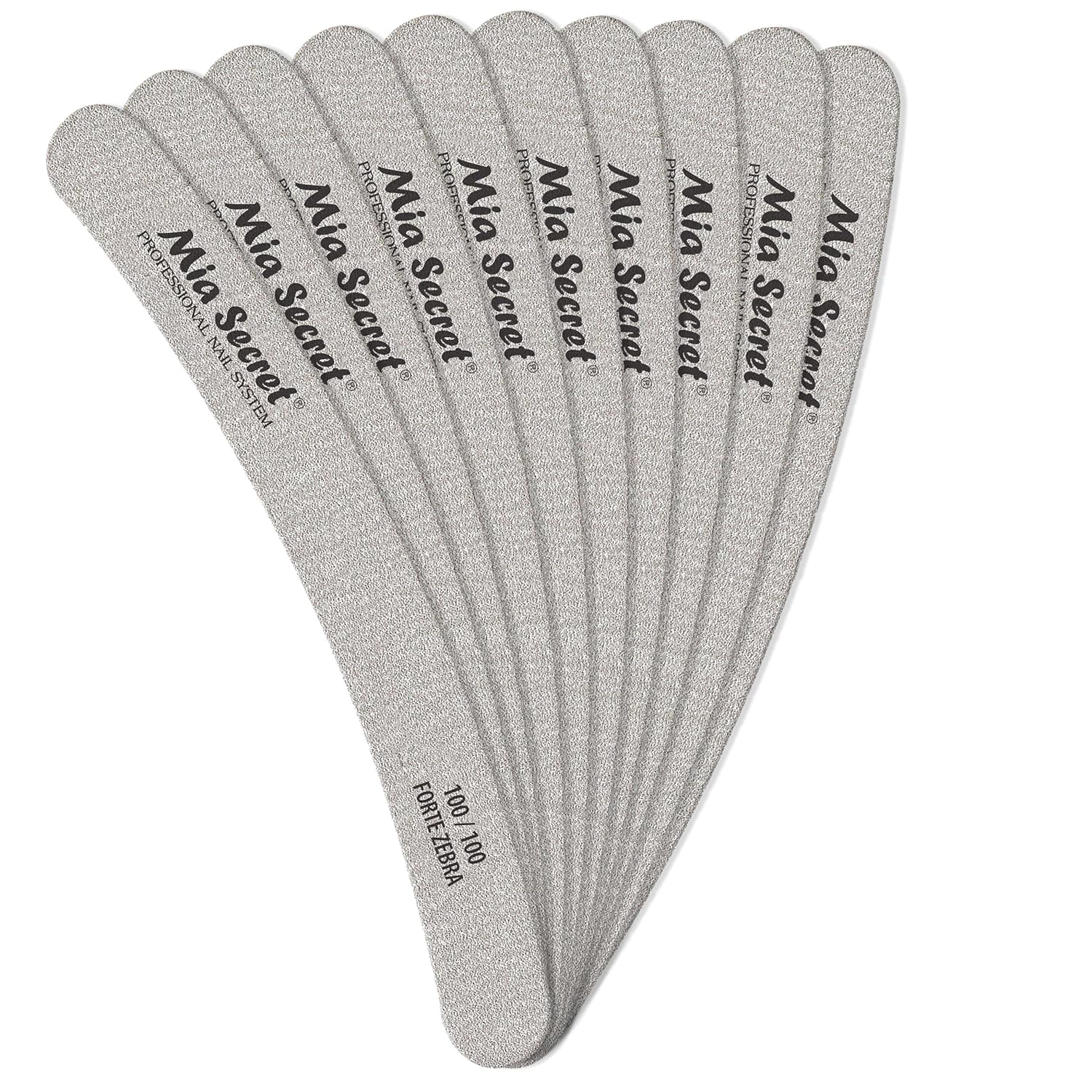 Forte Zebra Curve Nail File 100/100 Pink Center 5pack