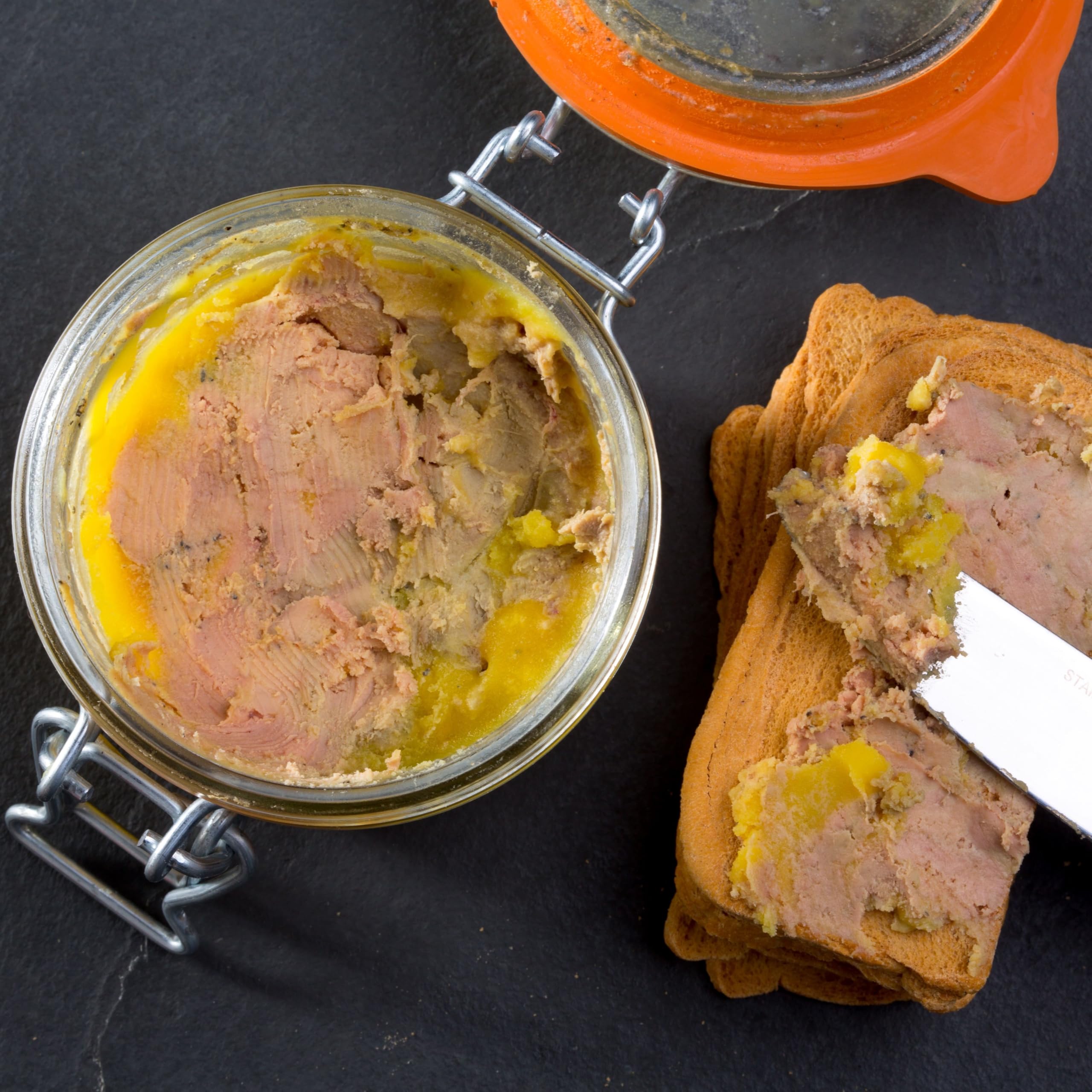Foie Gras d’Oie Entier Artisanal – Lot 3 Pots 200 g | Spécialité Française | 100% Naturel, Sans Conservateurs, Additifs ni Colorants | Apéritifs, Cadeau Gourmet, Fêtes, Noël