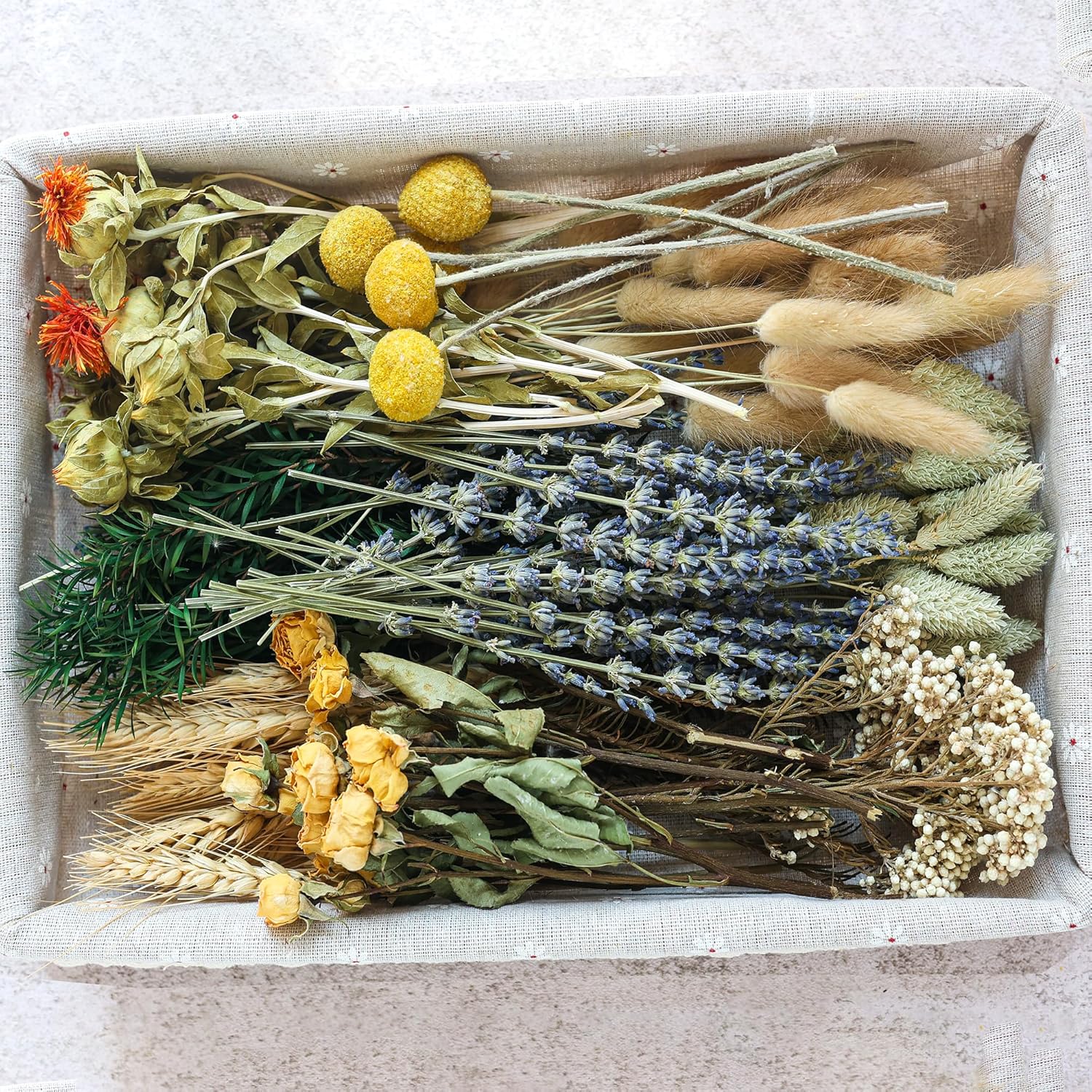DIY Natural Dried Flower Set, Bulk Dried Flowers, Dried