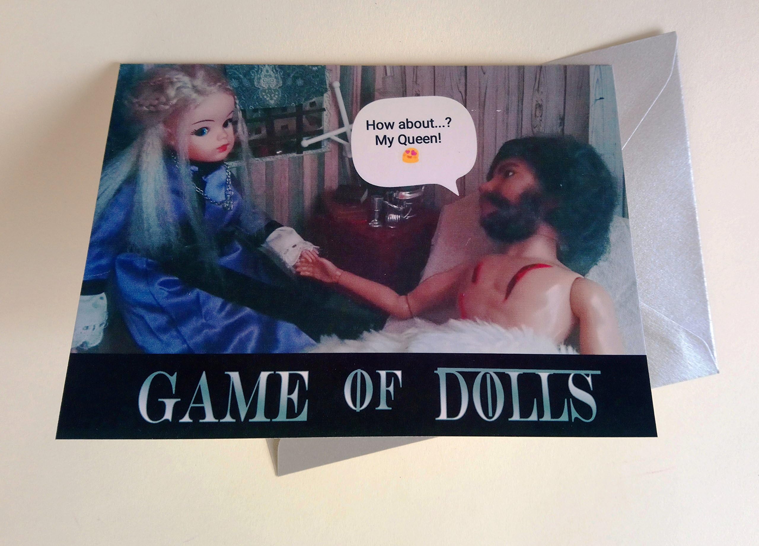 Sindy 'Game of Thrones' greetings card, birthday, wedding, funny, humorous, cute