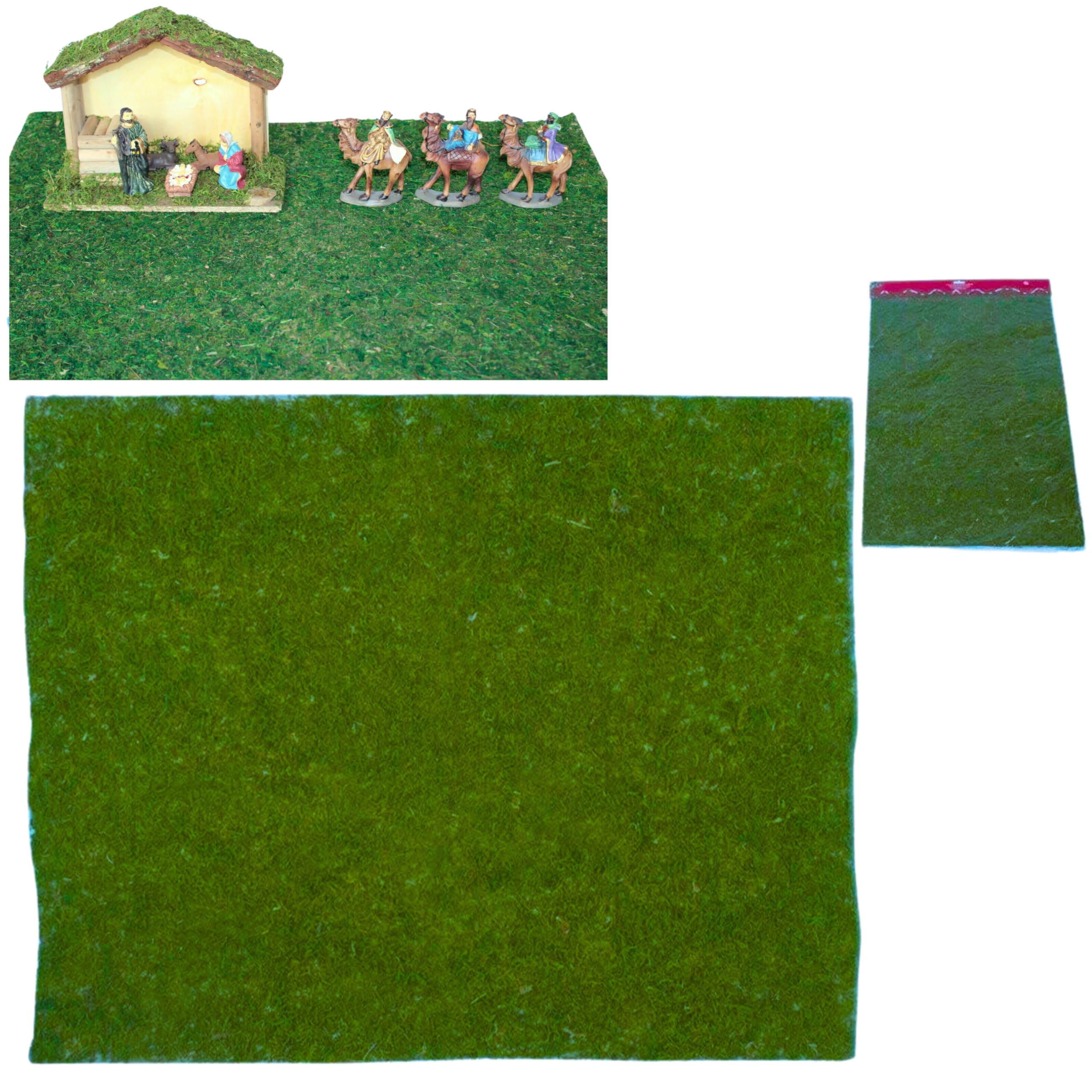 BEST&FREE Suelo para Belenes O Suelo Belen Navidad 70x50cm. Base Y Tapete Belen Ideal para Decoración Navideña. Fondo para Belen Navidad. CREA El Ambiente Suelo Realista para Figuras De Belen