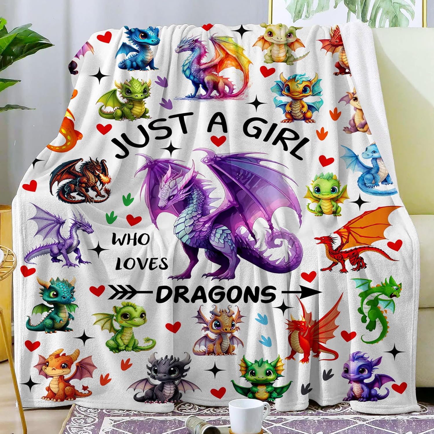 Axolotl Blanket Merch Just A Girl Who Loves Axolotl Blanket Soft Cozy Flannel Throw Blankets Room Decor Bedding Gifts for Girls Boys Kids Women Adults 80"x60"