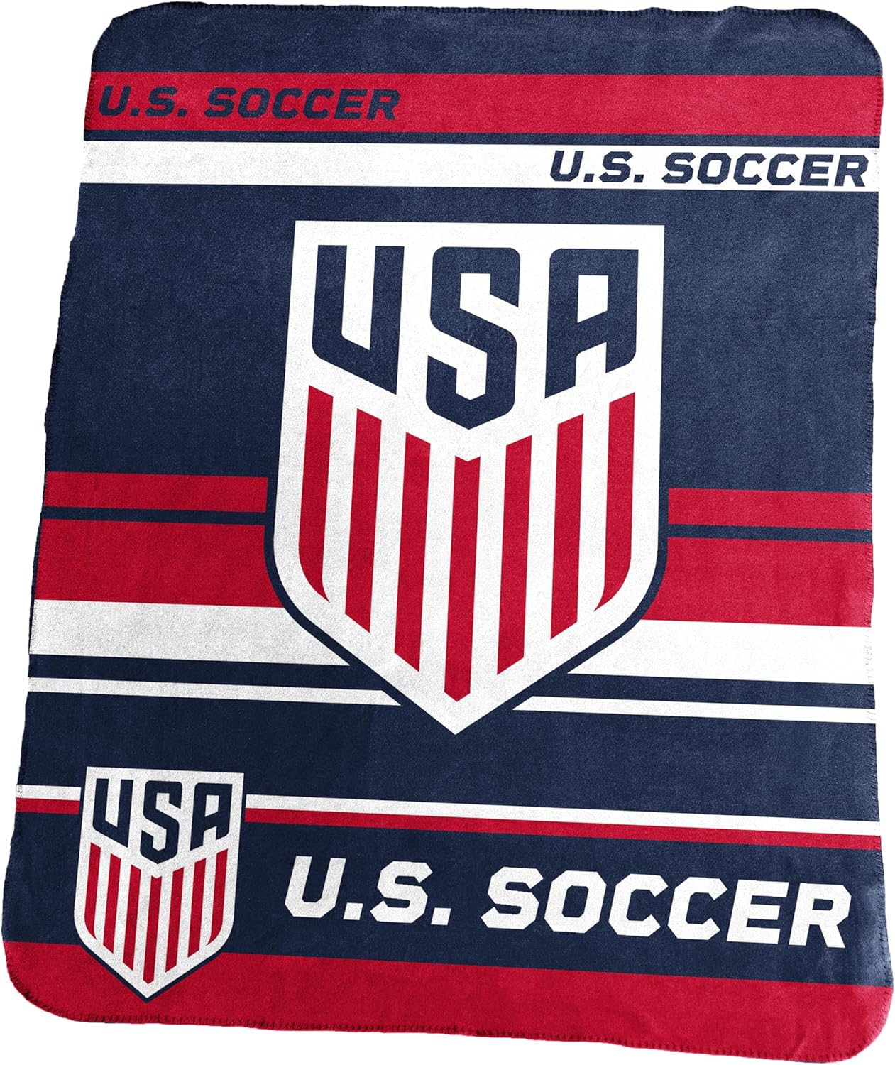 Logo Brands Germany Classic Fleece Throw Blanket – Soft, Warm, Lightweight 50” x 60” Stadium Throw with Official National Team Design – Cozy Fan Blankets for Travel, Game Day, or Home Use