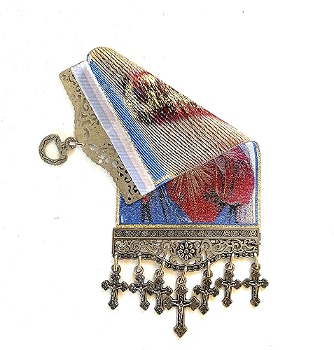 Miniatura 6 de Icono religioso – Santísima Virgen María, el Sagrado Corazón Inmaculado, tapiz colgante de pared, decoración artística, 11 x 4 pulgadas, Navidad,