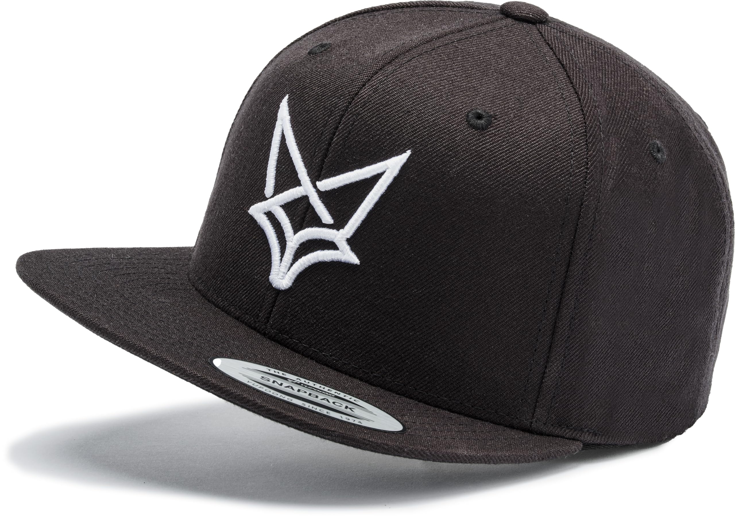 Flexfit Snapback Cap : Wüstenfuchs - 3D Stick - Kappi mit Fuchs Herren & Damen Baseball Cap Kappe Mütze Outdoor Wald-Tiere Wander