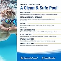 Vista 3 de Taylor K2005 High Range Swimming Pool Total and Free Chlorine Bromine Alkalinity Calcium Hardness Base and Acid Demand pH DP Test Kit